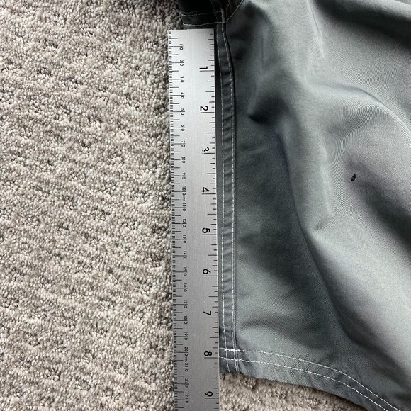 Champion Swim Trunks Men Medium M Gray Blue Bathing Suit Board Shorts Embroider - Picture 11 of 12